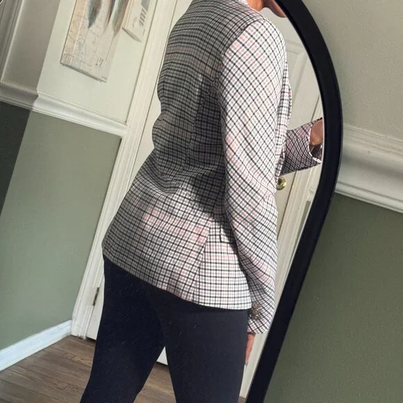 NY&C Pink plaid blazer - Picture 3 of 4